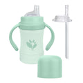 Green Sprouts® Sprout Ware® Sip & Straw 6oz., 6mo+, Plant-plastic, Platinum-cured Silicone, Dishwasher Safe, Grows with Baby, Tested for Hormones