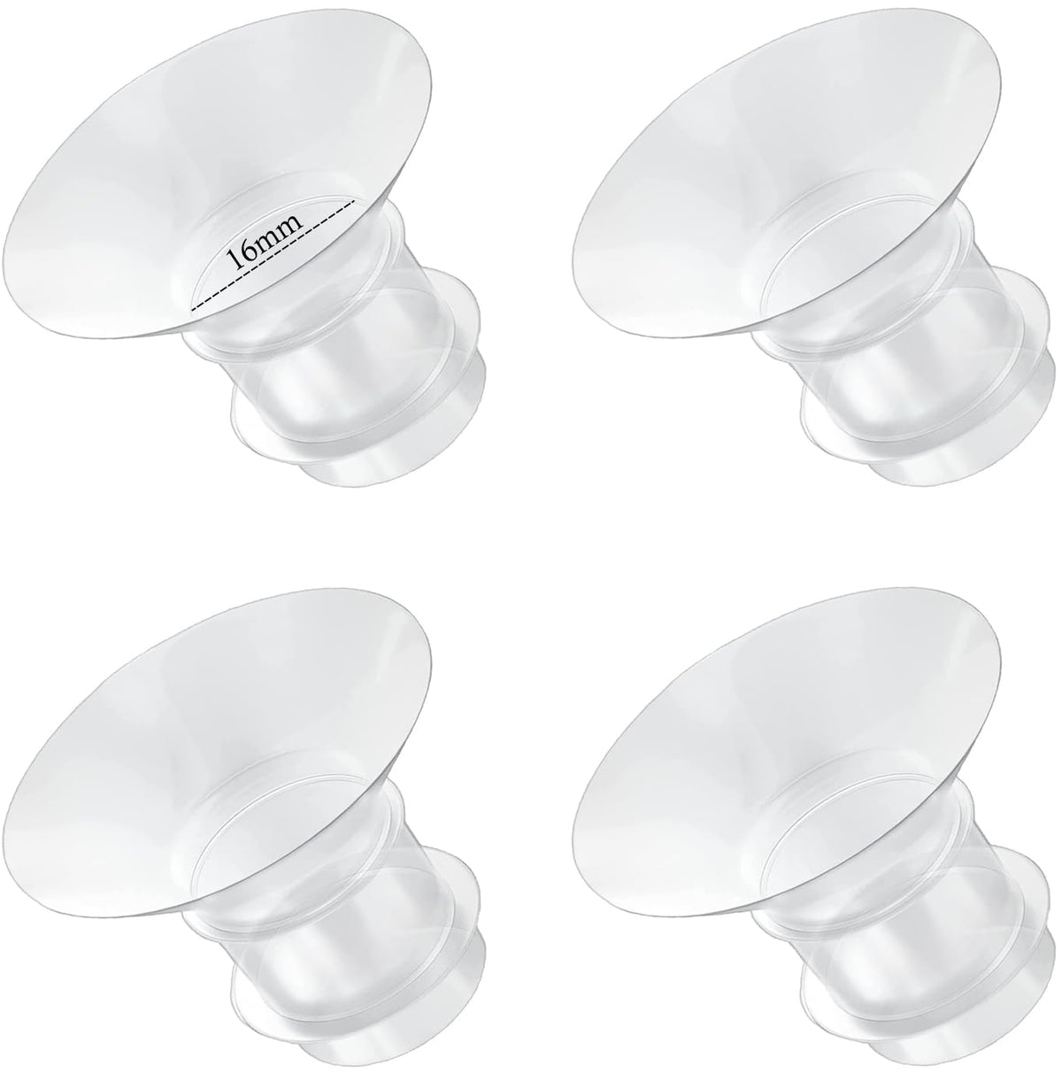 Flange Inserts 15mm for Medela,Spectra 24mm Shields/Flanges,Compatible with Momcozy S12 Pro/S9 Pro/S9/S12 Wearable Breast Pump,Reduce 24mm Nipple Tunnel Down to 15mm,4PCS