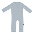 KYTE BABY Infant and Toddler Dual Zipper Romper, Ultra-Soft Rayon Made From Bamboo Sleeper, Boys and Girls Pajamas (0-3 Months, Fog)