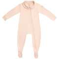 MON CHOU 100% Organic Pima Cotton Baby Footed Pajamas – Snug Fit Long Sleeve Footie with 2-Way Zipper & Non-Slip Soles, Unisex (Sizes 0–12M) (Bloom, 3-6 Months)
