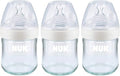 NUK Simply Natural Glass Baby Bottles, 4 oz, 3 Pack