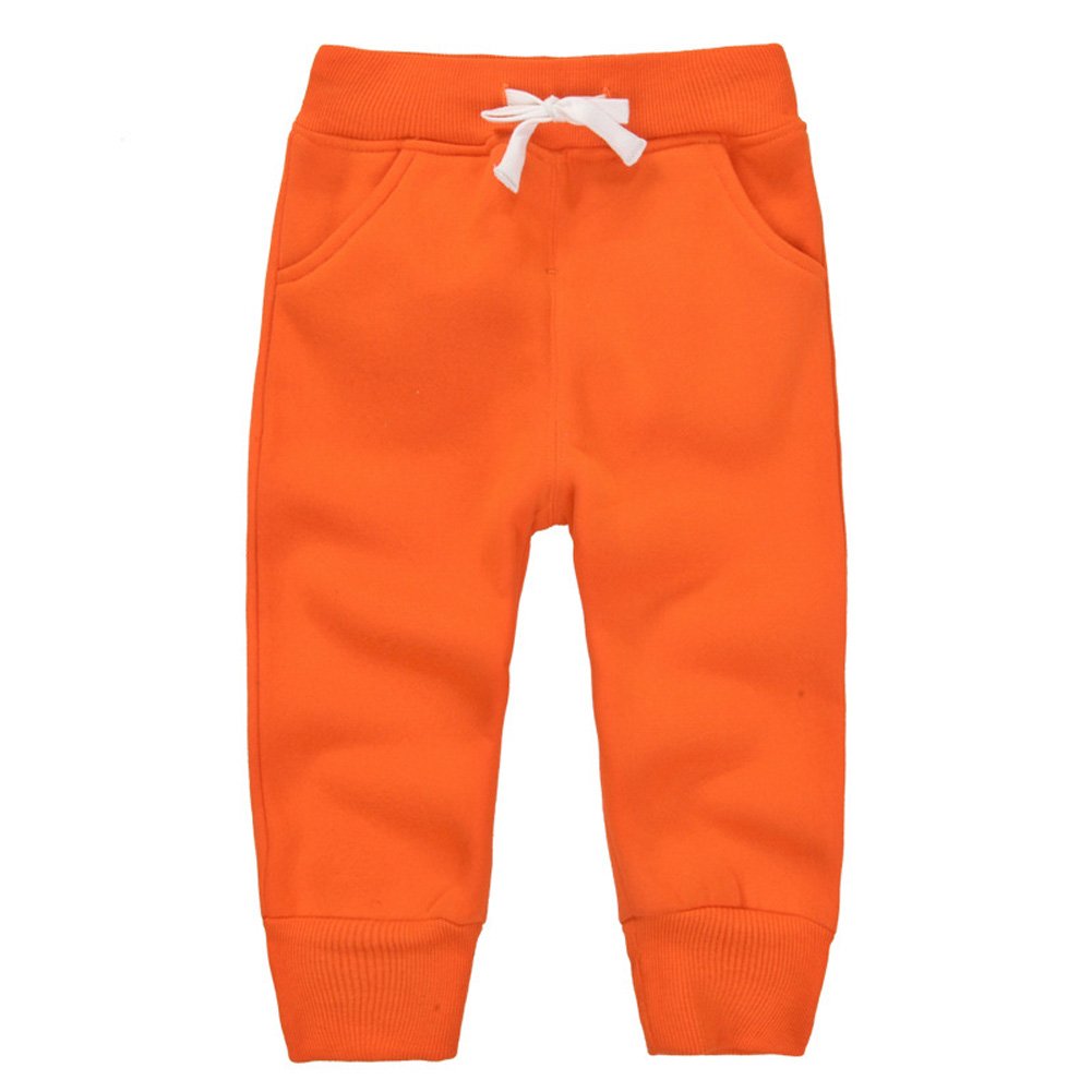 CuteOn Unisex Toddler Jogger Pants Kids Cotton Elastic Waist Winter Baby Sweatpants Pants 3Years Blue