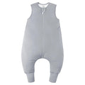 Rayon Made From Bamboo Sleep Sack 12-24 Months 0.5 Tog Ultra Soft Summer Toddler Sleep Sack 1t-2t with Feet 2-Way Zipper Lightweight Baby Sleeping Bag with Legs Thin Baby Wearable Blanket-Gray
