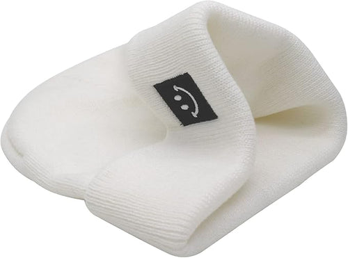 55cube Baby Hat 0-6 Months White