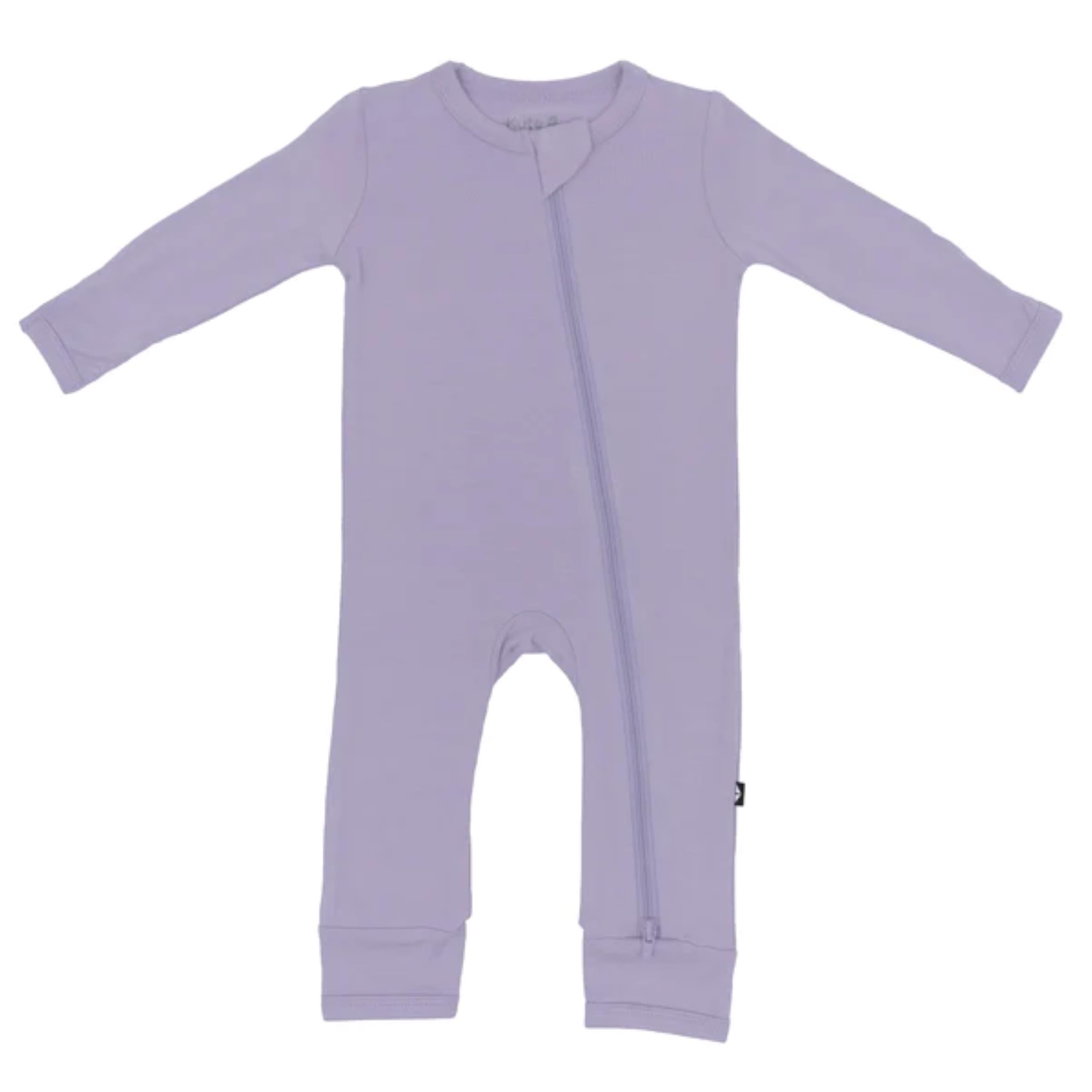 KYTE BABY Infant and Toddler Dual Zipper Romper, Ultra-Soft Rayon Made From Bamboo Sleeper, Boys and Girls Pajamas (18-24 Months, Taro)