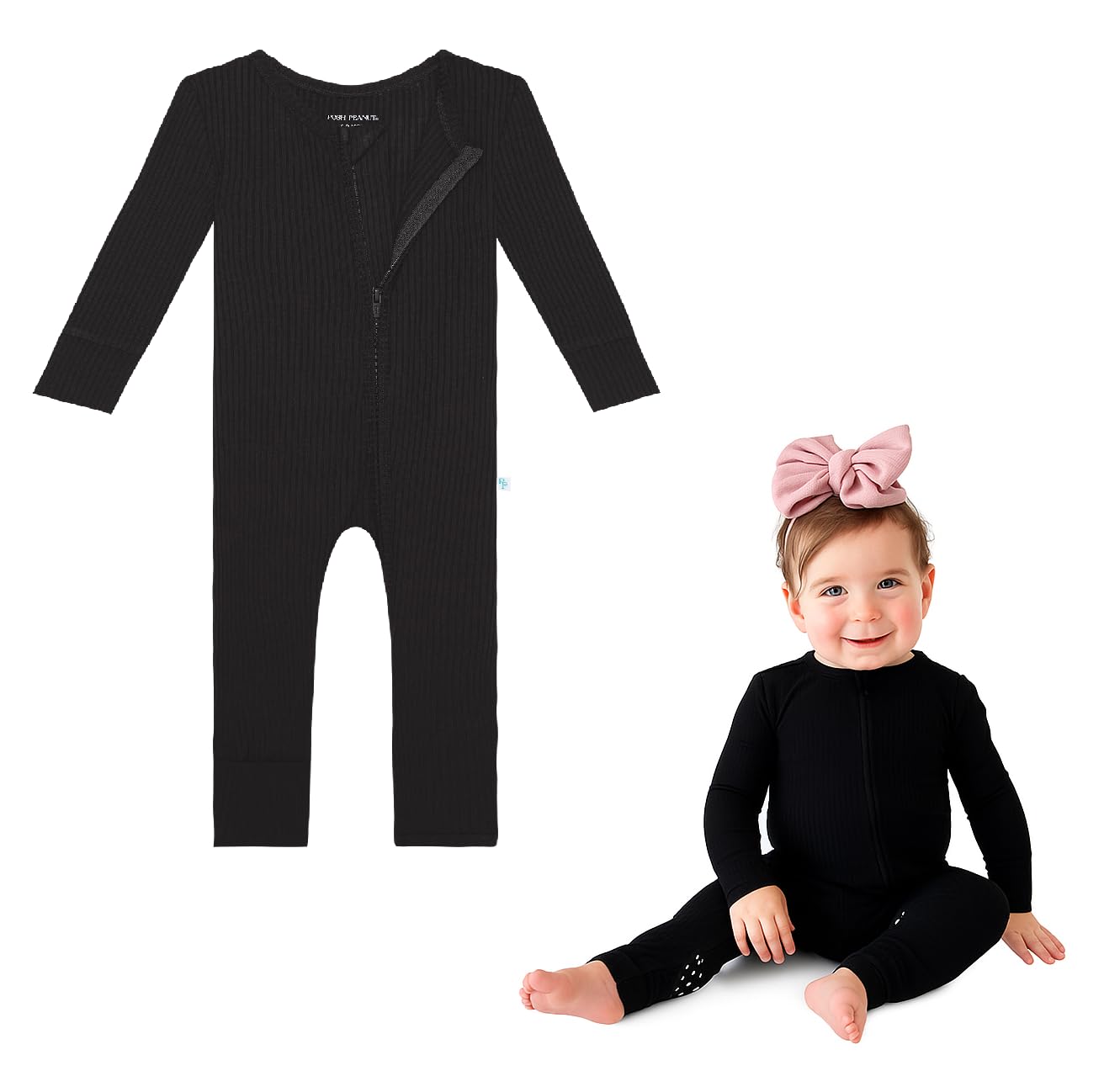 Posh Peanut Convertible Baby Sleepers, Toddlers Footless Pajamas for Girls