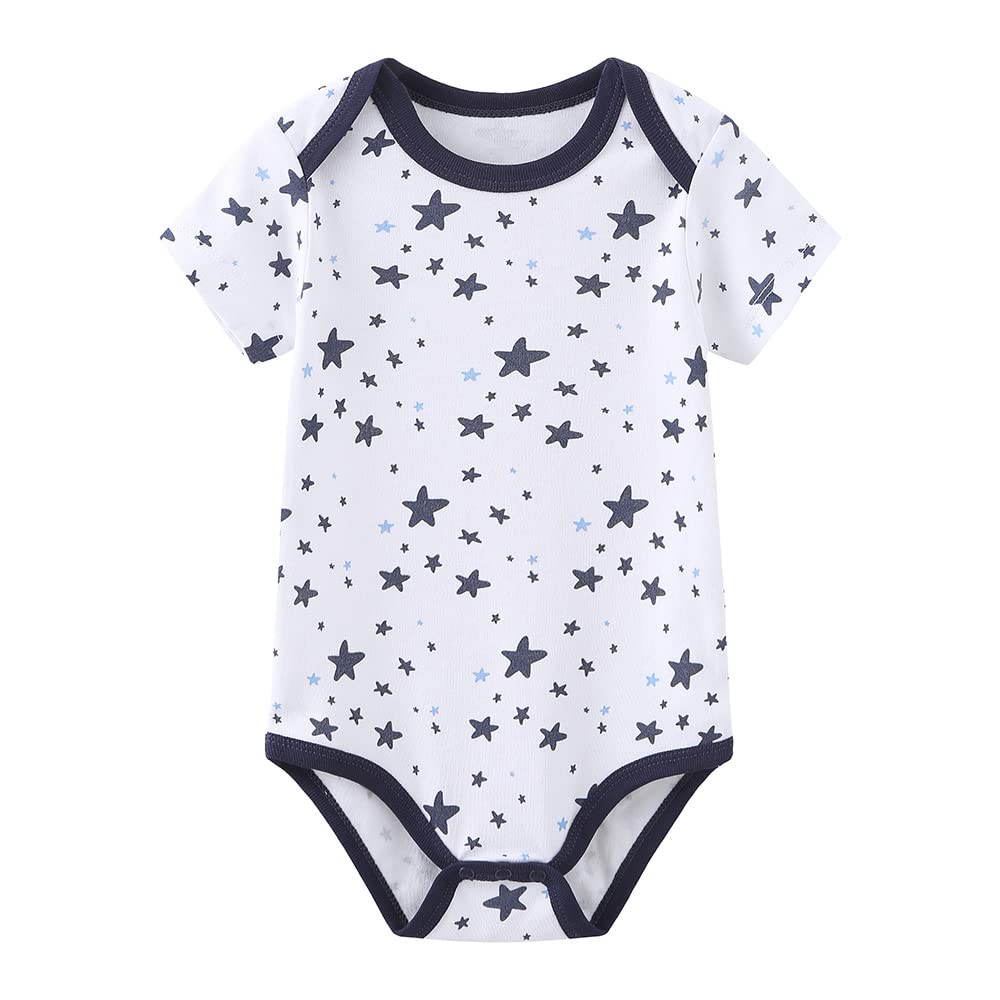 Chamie Baby Bodysuit Short Sleeve One-Piece Baby Clothes for Boys and Girls