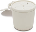Lalo Snack Cup - Mess-Free Silicone Snack Cups for Toddlers & Babies with Detachable Lid, BPA-Free Baby Snack Containers, Fits Most Stroller & Car Seat Cup Holders, Dishwasher Safe, Oatmeal