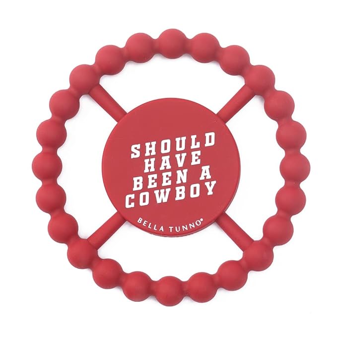 Baby Teether by Bella Tunno, Silicone Teethers for Babies 3-6 Months, 6-12 Months, Baby Toys, Pacifier, Teething Relief, Boys, Girls, Cowboy