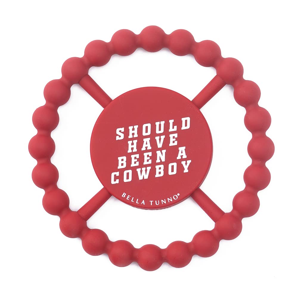 Baby Teether by Bella Tunno, Silicone Teethers for Babies 3-6 Months, 6-12 Months, Baby Toys, Pacifier, Teething Relief, Boys, Girls, Cowboy