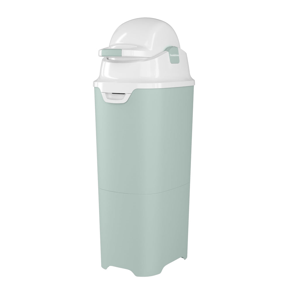 Foundations Tall Diaper Pail with Airtight Lid, White