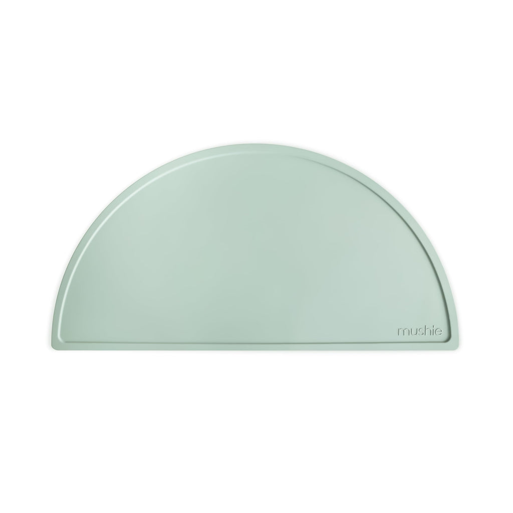 mushie Silicone Placemat for Kids | BPA-Free Non-Slip Design (Cambridge Blue)