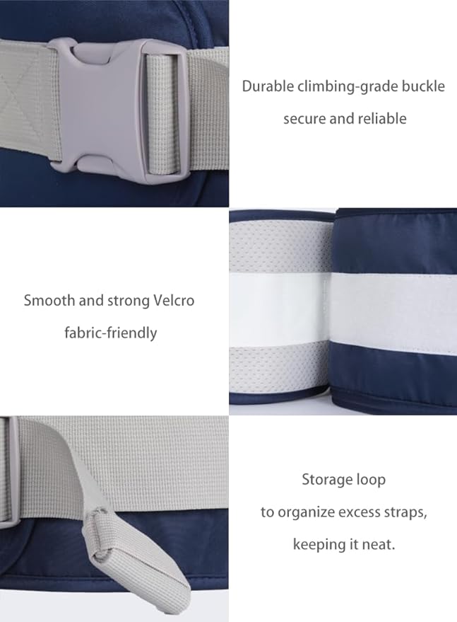 Baby Hip Seat Carrier Baby Waist Stool for Child Infant Toddler with Adjustable Strap Buckle Pocket Soft Inner Huge Storage (Pink)