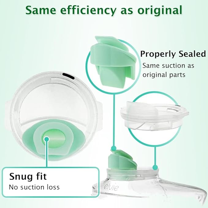 4pcs Duckbill Valves Compatible with Wearable Elvie Breast Pump,for Elvie Breast Pump Replacement Accessories, Silicone BPA Free, Breastfeeding Replacement Parts
