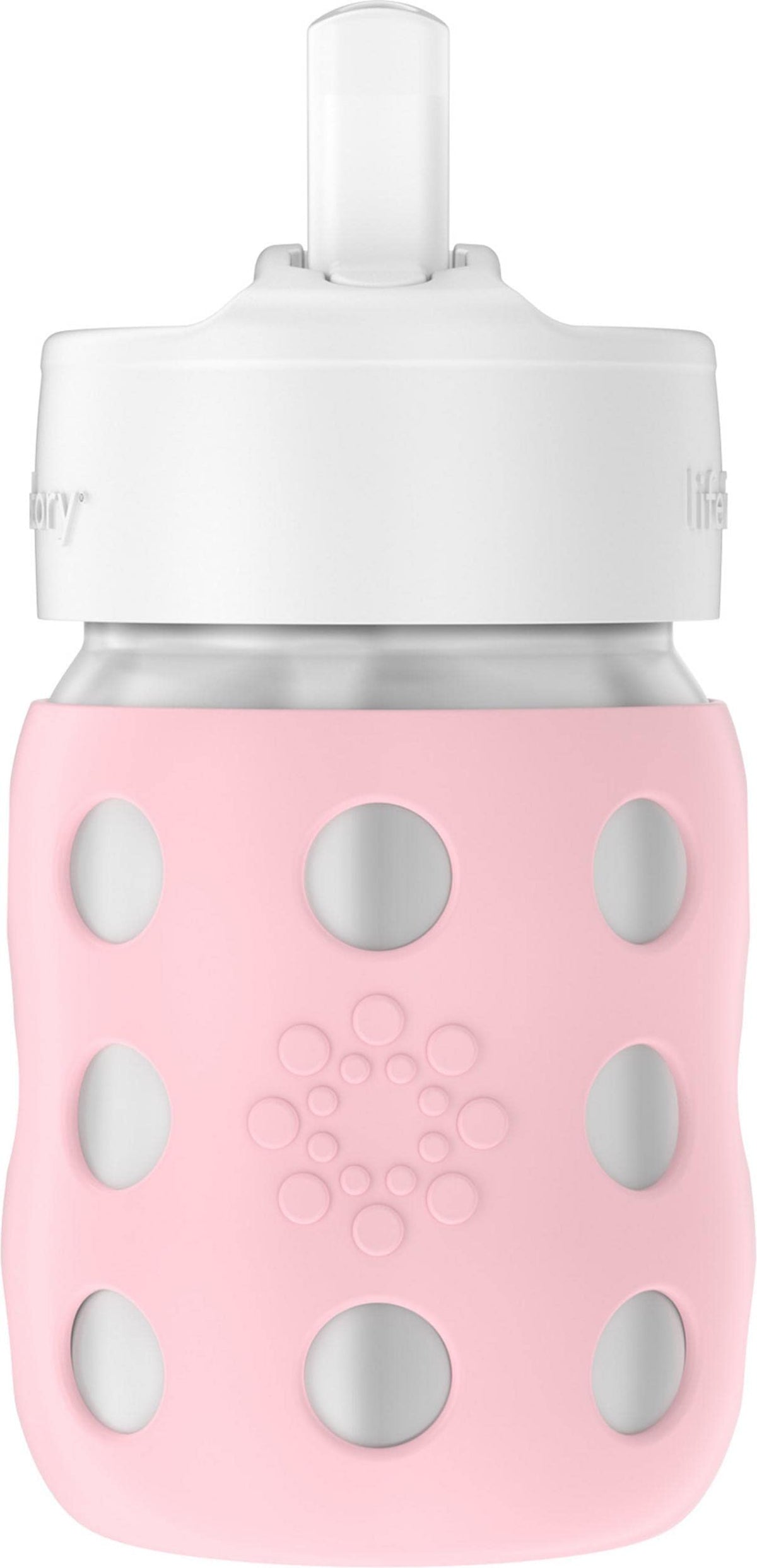 Lifefactory 8oz Stainless Steel Hard Sippy Bottle, Desert Rose