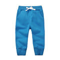 CuteOn Unisex Toddler Jogger Pants Kids Cotton Elastic Waist Winter Baby Sweatpants Pants 5Years Blue