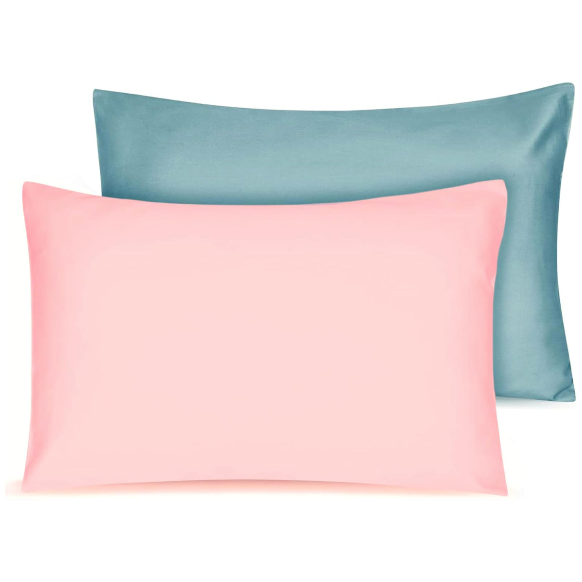 Organic Cotton Toddler Pillowcase 2 Pack, 14 x 20 Travel Pillow Case Cover for Babies, Kids, Boys and Girls, Soft and Breathable Small Pillow Cases with Envelope Closure, Dark Grey