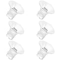 6pcs Updated Silicone Flange Insert 22mm Compatible with Momcozy/Medela/Spectra/Eufy/Lansinoh/TSRETE/Elvie/NCVI/Paruu Breast Pump, for 24mm Flange/Shield, Breastfeeding Essential Replacement Pump Part