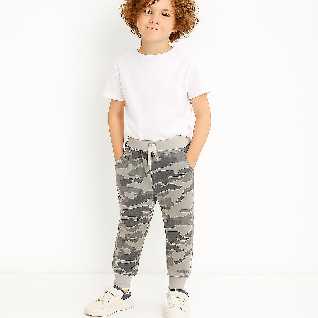 Boys Pants, Toddler 3 Pack Drawstring Elastic Sweatpants Active Joggers,2T