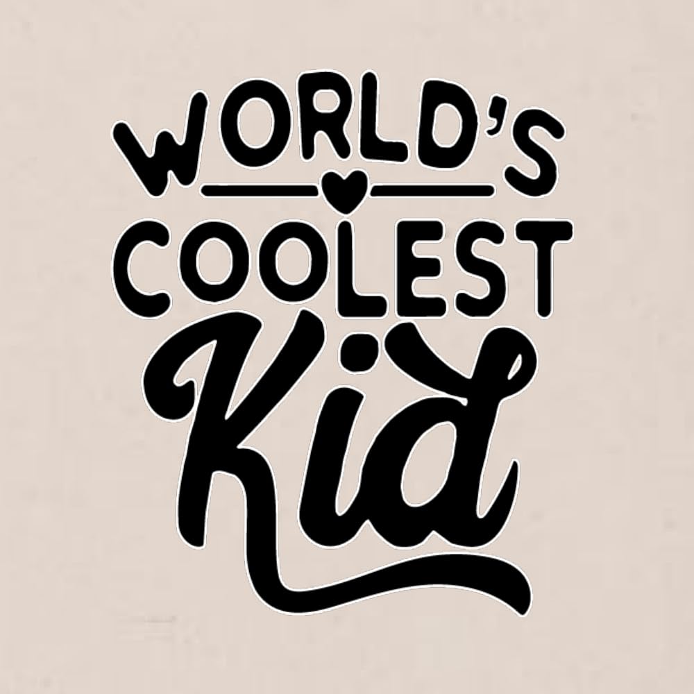 Wild Bobby World's Coolest Kid Funny Cute Humor Infant Premium Jersey Baby Bib for Girls Boys, Natural, One Size