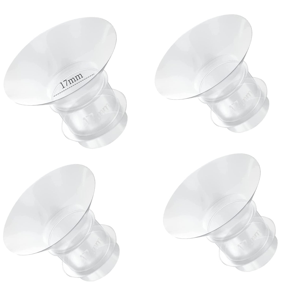 Flange Inserts 15mm for Medela,Spectra 24mm Shields/Flanges,Compatible with Momcozy S12 Pro/S9 Pro/S9/S12 Wearable Breast Pump,Reduce 24mm Nipple Tunnel Down to 15mm,4PCS