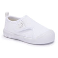 BMCiTYBM Toddler Walking Shoes Baby Boy Girl Barefoot Sneakers White Size 7