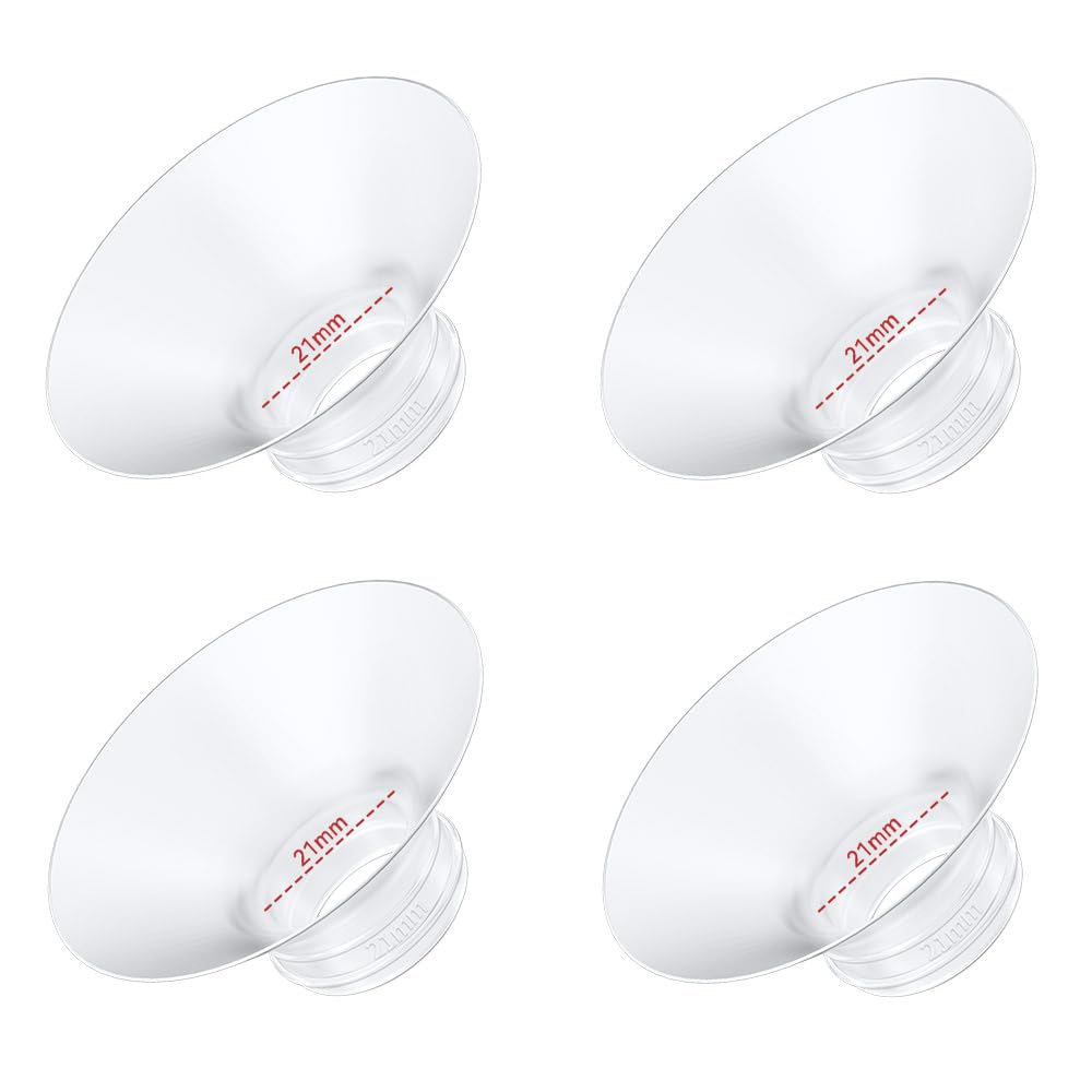 4PC Flange Insert 14mm Compatible with Momcozy M5/M6/M9/S12 Pro/V1 Pro/V1 Pro Breast Pump, Fit for Eufy/Elvie/Medela/Spectra/Lansinoh/NCVI/Lansinoh/TSRETE with 24mm Flange/Shield Breast Pump