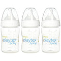 Playtex Baby Simply Playtex Complete Tummy Comfort Baby Bottles, 6 Oz (3 Count), Anti-Colic & Anti-Reflux Bottles for Newborn and Breastfeeding Babies, Feeding Essentials