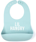 Bella Tunno Wonder Bib - Adjustable Silicone Baby Bibs for Girls & Boys, Durable and Waterproof BPA Free Silicone, Lil Hangry,One Size,WB224