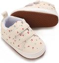 2Pairs Baby Shoes,Boys Girls Non-Slip Rubber Sole Sneakers,Unisex Infant Soft Lightweight First Walking Crib Shoes