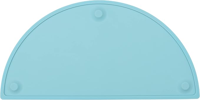 GASARÉ, Extra Large 20 x 11 Inches, Silicone Placemats for Dining Table, Suction Cups, Raised Edges, Non-Slip, Food Grade, BPA Free, Dishwasher Safe, Blue