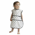 Plie Full Coverage Waterproof Feeding Bib for Toddlers – Extra Long Apron Bib for Mealtime, Self-Feeding, High Chair, Food Catcher, BPA-Free, Easy to Clean - Ivory/Star