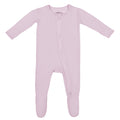 Bamboo Little Soft Baby Footie Pajamas, Baby Clothes, Newborn Sleepers, 95% Viscose and 5% Spandex, Lush Lavender, 12-18 Months