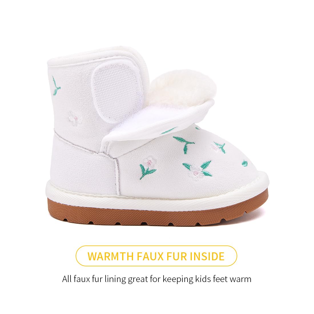 BMCiTYBM Baby Snow Winter Boots Girls Boys Infant Walker Shoes 12-24 Months