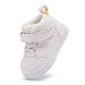 BMCiTYBM Baby High Top Sneakers Toddler Walking Shoes Unisex White Size 6