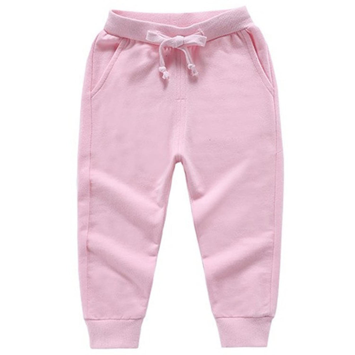 CuteOn Unisex Toddler Jogger Pants Kids Cotton Elastic Waist Winter Baby Sweatpants Pants 5Years Blue