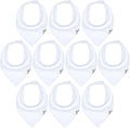 DiaperSquad's Baby Bibs for Drooling and Teething, Bibs for Boys, Baby Girl - Solid Cotton Baby Drool Bibs