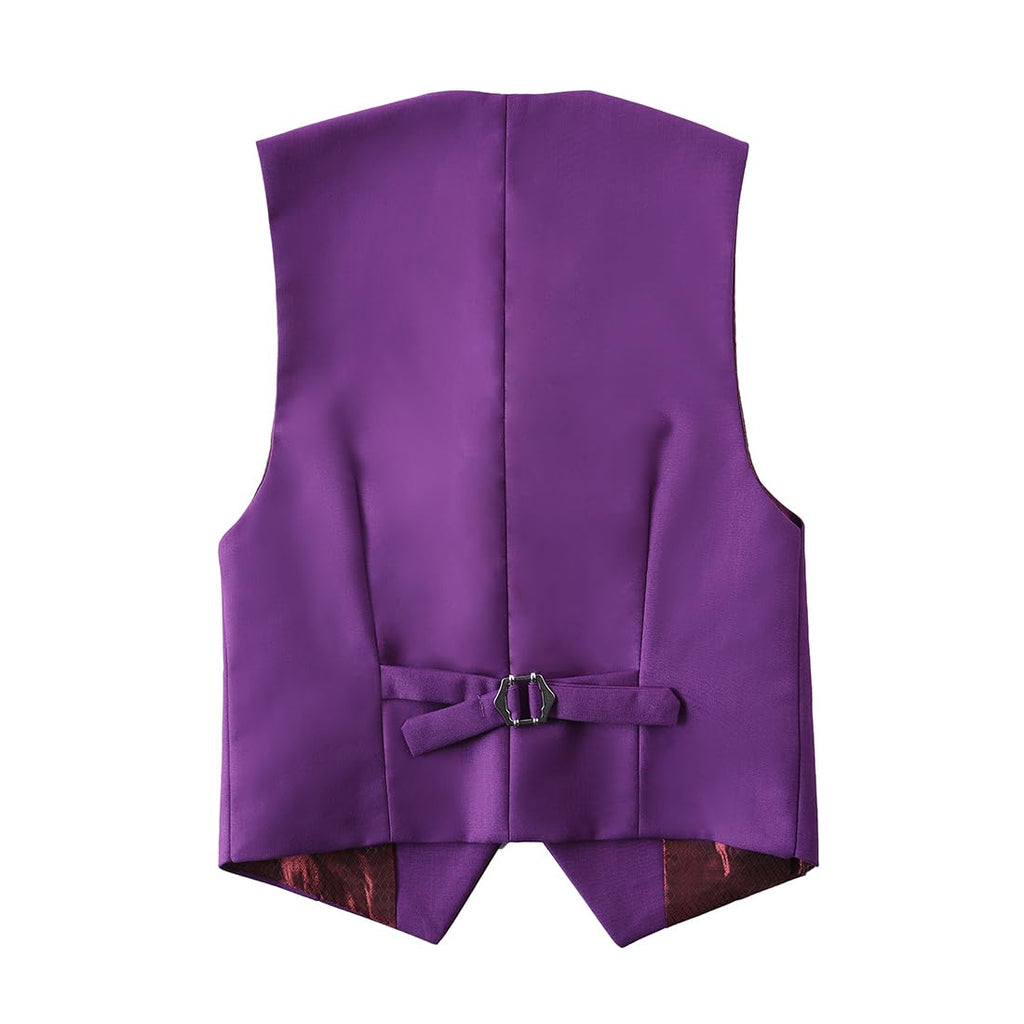 Suits for Boys Ring Bearer Outfit Boy Formal Suit Purple Tuxedo Size 6