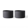 Little Seed Farm Protective Silicone Jar Sleeves - 2-Pack - Black