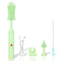 ULTRAFIRE Electric Bottle Brush, Baby Bottle Cleaner with Silicone Brush, Waterproof, 2 Modes & 360 Rotation, Green