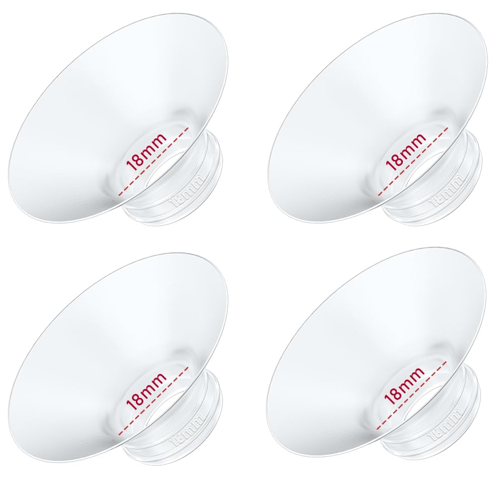 4PC Flange Insert 14mm Compatible with Momcozy M5/M6/M9/S12 Pro/V1 Pro/V1 Pro Breast Pump, Fit for Eufy/Elvie/Medela/Spectra/Lansinoh/NCVI/Lansinoh/TSRETE with 24mm Flange/Shield Breast Pump