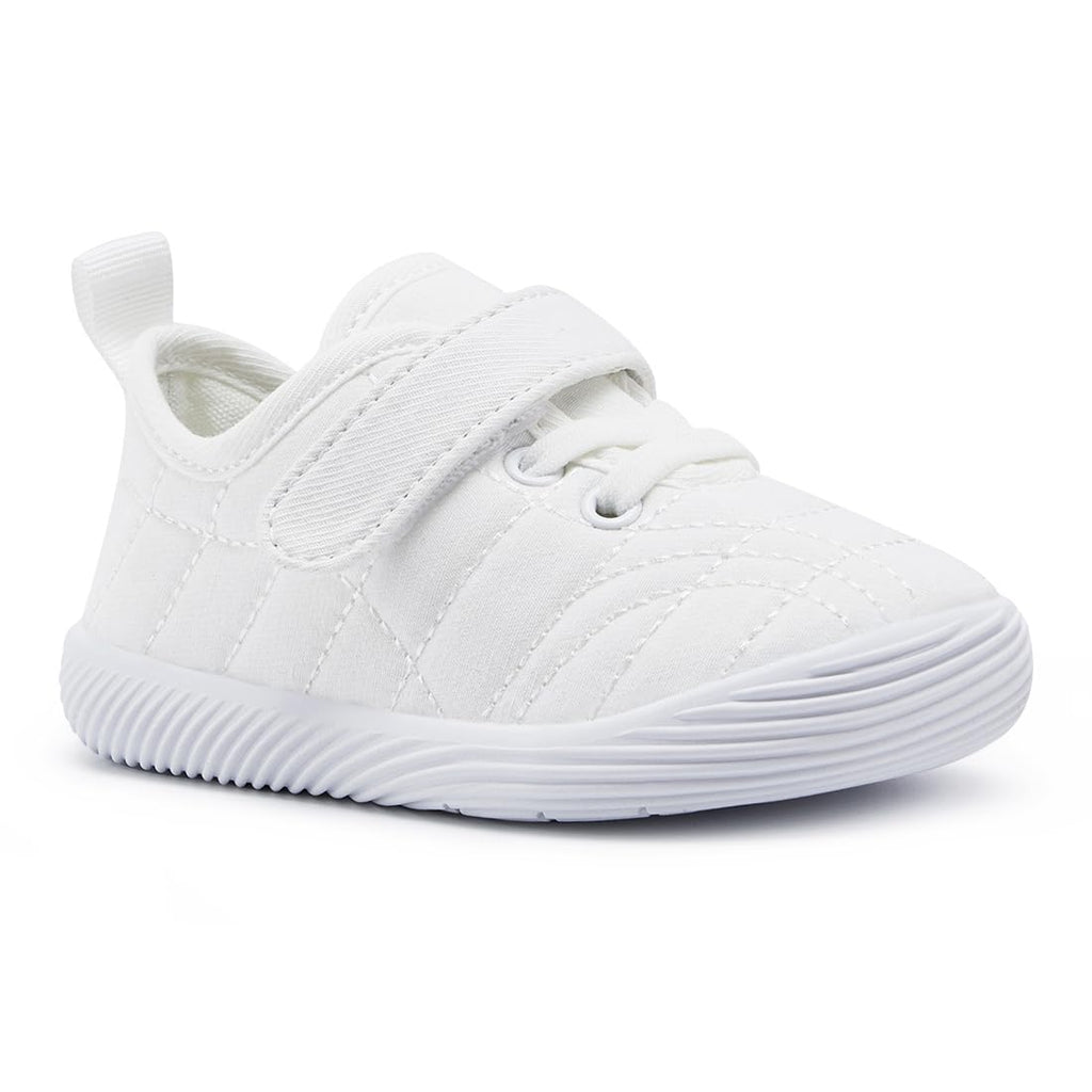 BMCiTYBM Baby Shoes Boy Girl Walking Sneakers Infant First Walkers for 6 9 12 18 24 Months White Size 12-18 Months Infant