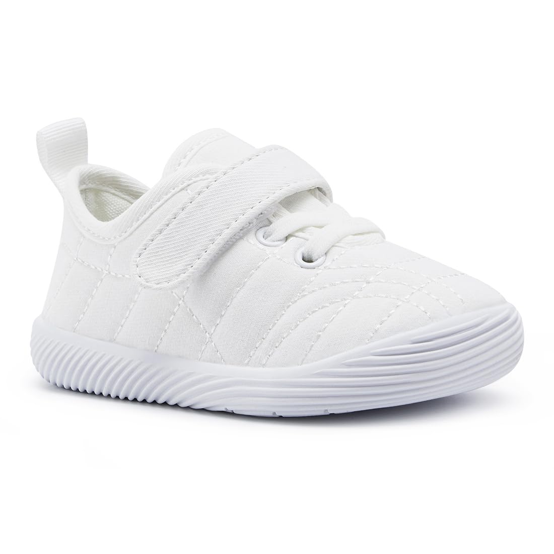 BMCiTYBM Baby Shoes Boy Girl Walking Sneakers Infant First Walkers for 6 9 12 18 24 Months White Size 12-18 Months Infant