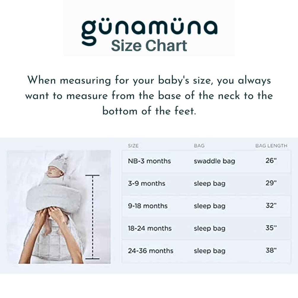 GUNAMUNA Sleep Sacks for Babies Toddlers and Newborns, Easy Changing Diaper Zipper, 2.5 TOG, Goose, 18-24 Months