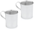 Kiddobloom Children's Stainless Steel Cups with Handles | Education Series | Premium 304 (18/8) | Set of 2 | Perfect for Montessori Babies, Toddlers & Kids