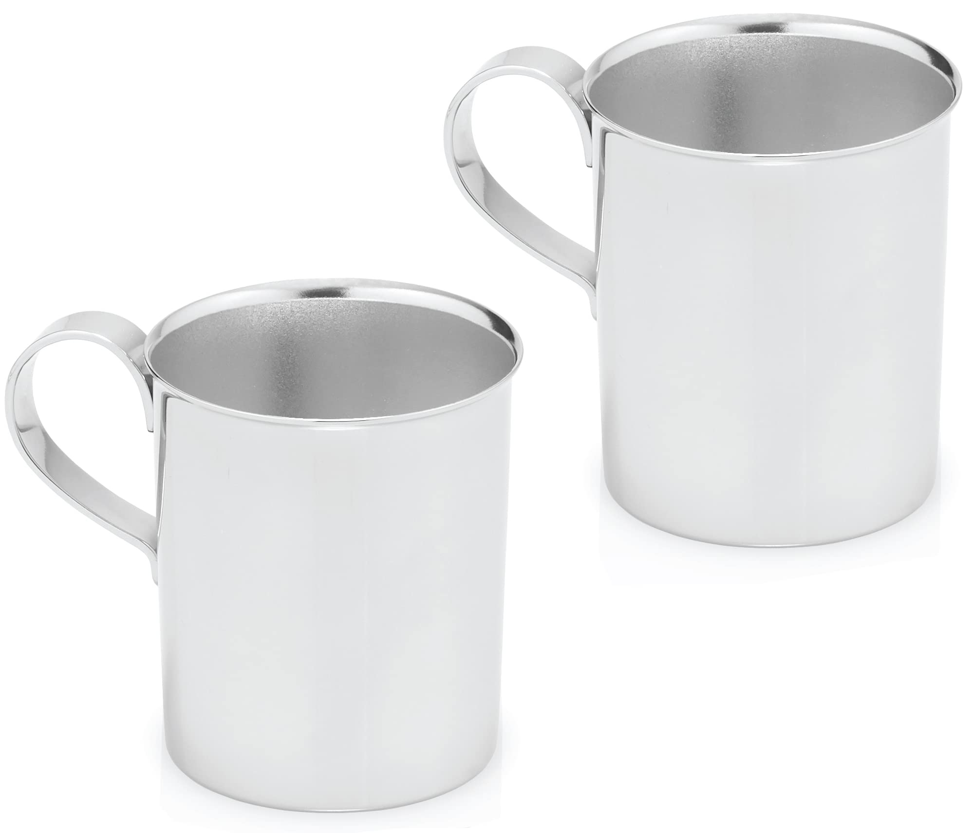 Kiddobloom Children's Stainless Steel Cups with Handles | Education Series | Premium 304 (18/8) | Set of 2 | Perfect for Montessori Babies, Toddlers & Kids