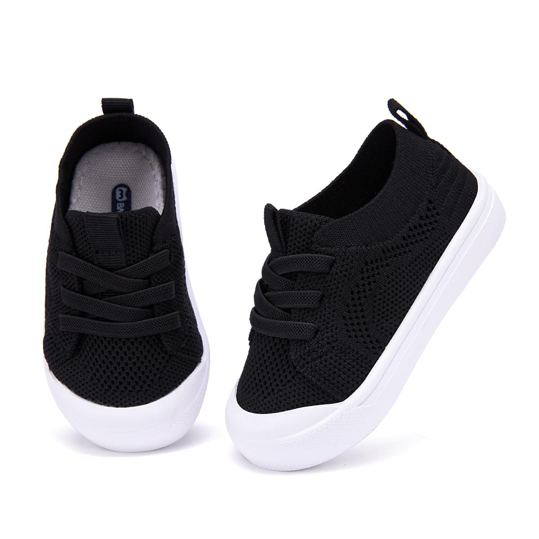 BMCiTYBM Baby Walking Shoes First Infant Sneakers Black Size 18-24 Months