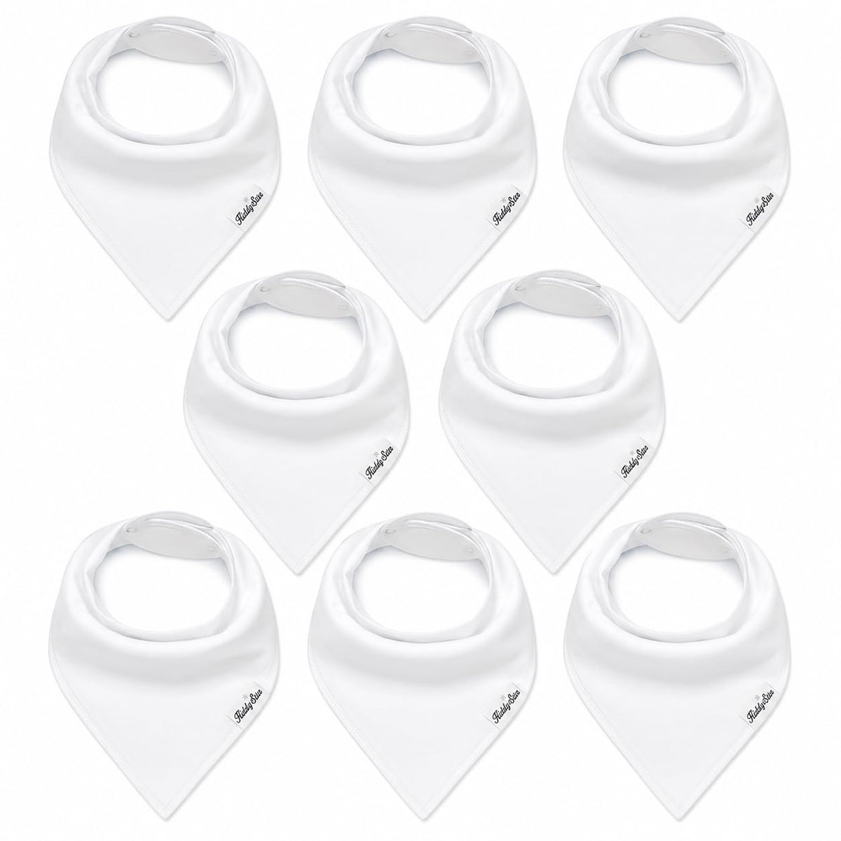 KiddyStar Premium Organic Cotton Bibs for Drooling & Teething Babies