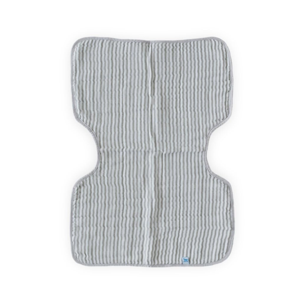 Little Unicorn Ultra-Absorbent Premium Burp Cloth 2 Pack | Soft on Baby's Skin | Larger Size | Ergonomic Design | Set of 2 (Porposie)