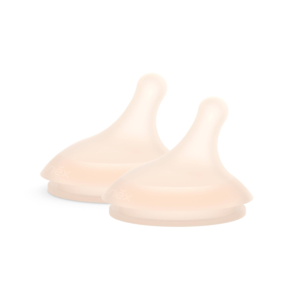 Suavinex Zero.Zero Medium Flow Asymmetrical Silicone Nipple, 2 Pack (3m+), Light